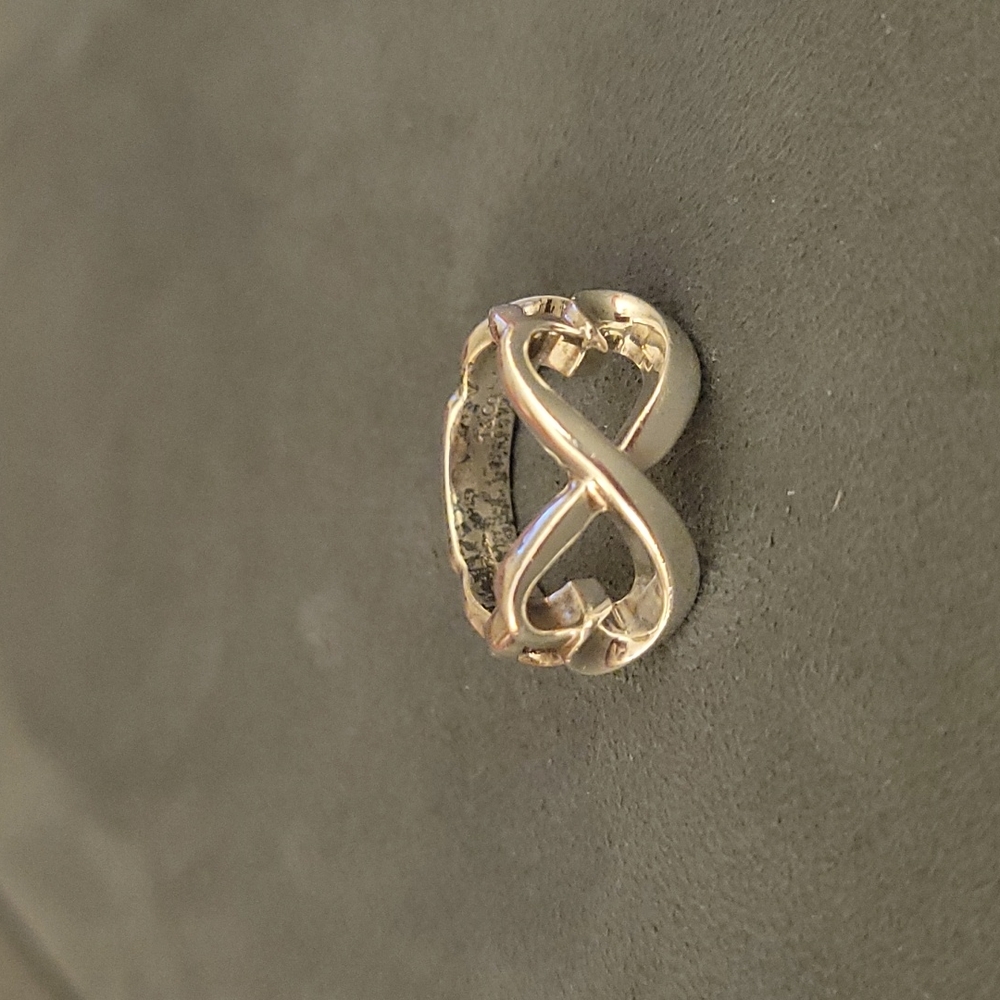 Tiffany & Co. Sterling Silver Paloma Picasso Double Loving Heart Ring Size 6